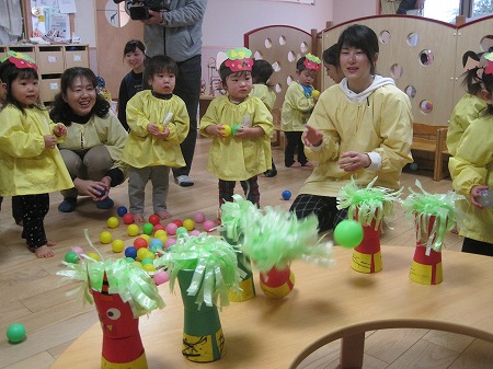 節分遊び ひよこ組 保育日記 おおやけこども園