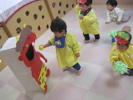 節分遊び ひよこ組 保育日記 おおやけこども園