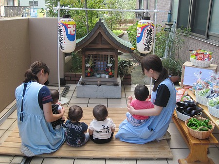 地蔵盆 ひよこ りす組 保育日記 おおやけこども園